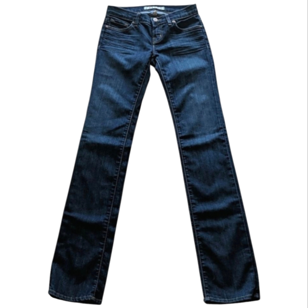 J Brand Cigarette Leg straight jeans style #91410DKV darkwash sz 24x35L TALL - Picture 5 of 14